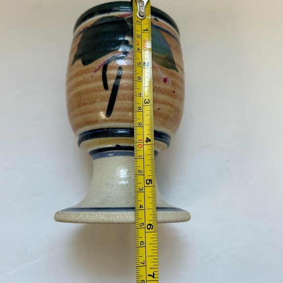 Studio Art Pottery / Set of 6/ Hand Thrown/ water-Wine Goblets / NWOT/ STUNNING - Picture 11 of 13